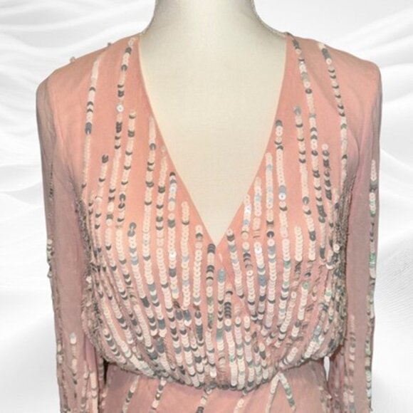 Lovers + Friends Poppy Mini Dress Pink Blush - Size Small (In New Condition) - Picture 5 of 8